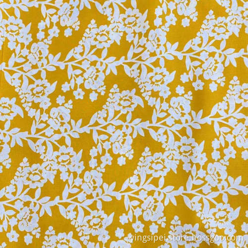 Beliebter 45S gewebter 100%Rayon Vibrane Blumendruckstoff